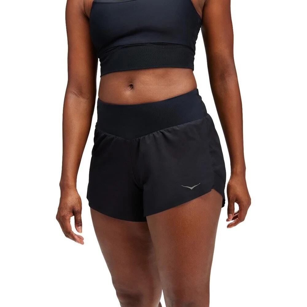 HOKA | Black 4" Glide High Performance Running Shorts | Size Medium